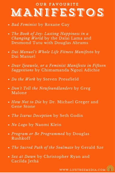 favourite manifestos passion project books change the world